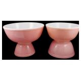 Vtg Pyrex Set of 4 Pink Mixing Bowls