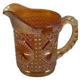 Carnival Glass Pitcher - 6" Tall