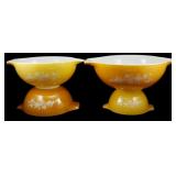 Vtg Pyrex Butterfly Gold Cinderella Bowls