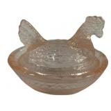 Pink Hen on Nest - 2.5 x 2 x 2                   `