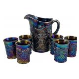 Westmoreland Pitcher & 6 Tumblers