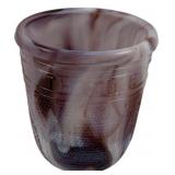Marble Glass Toothpick Holder - 2.5" Tall