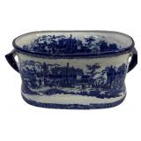 Blue/White Tub (Large) - 8.5 x 13 x 18.5