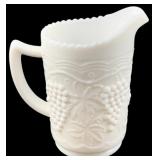 Milk Glass Pitcher - 6.25" Tall