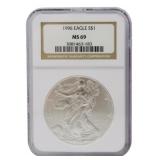 1996 American Silver Eagle Dollar NGC MS69