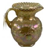 Fenton Glass Pitcher - 9" Tall