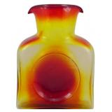 Vtg Blenko Amberina 384 Water Bottle 8.5"