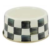 Mackenzie Childs Courtly Check Med Pet Dish