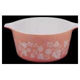 Vtg Pyrex #473 Pink Gooseberry Mixing Bowl