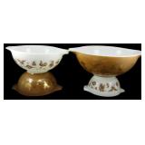 Vtg Pyrex Cinderella Early American Bowls