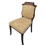 Antique Inlaid Side Chair 32"x19"x18"