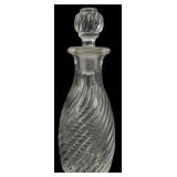 Glass Crystal Perfume Bottle 5"