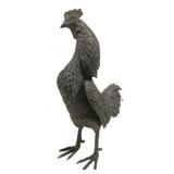 Bronze Rooster Statue - 19 x 16