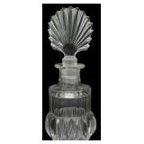 Glass Crystal Perfume Bottle 4.5"