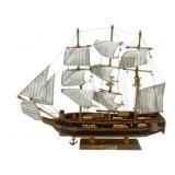 Vintage Wooden Model Boat "Bounty"