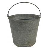 Metal Pail w/ wire carrying handle
