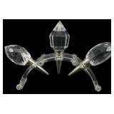 Bombay Crystal Wine Stopper Holder 6"x8"x2"