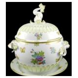 Herend Rothschild Bird Tureen w/ Undertray