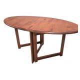 MCM Folding Oval Coffee Table 18"x36"x18"