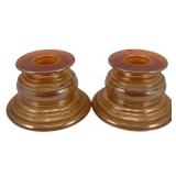 2 Candleholders - 3 x 3.5