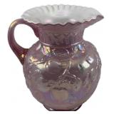 Fenton Glass Pitcher - 9" Tall