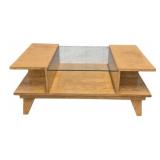 MCM Glass Inset Coffee Table