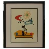 ATOMIC CAT ON YELLOW COUCH