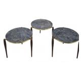 3 Mid Century Round Stacking Tables