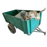 Two-Wheeled pull behind Utility Trailer w/contents