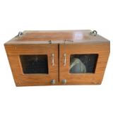 2-Door Wooden Dog Crate - 19 x 37 x 25