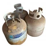 3 Propane Tanks