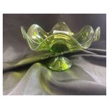 Viking Glass Epic Six Petal Pedestal Compote