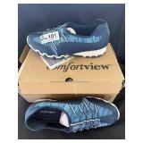 NIB size 11W Comfort View No tie shoes in Blue