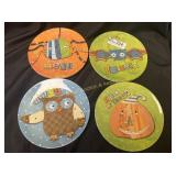 Set of 8 Halloween Plates, 4 designs