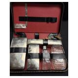 Vintage Men's Leather zippered Toiletry bag