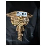 Gold wall shelf/ sconce