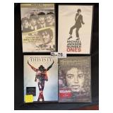 Mixed lot of 4 DVD's Michael Jackson, Elvis