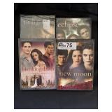 Set of 4  Twilight 'Vampire theme' DVDs