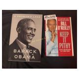 Barack OBama's 'A Promised Land' and 'Bill O'Reily