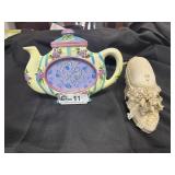 Decorative Shoe/pin holder and tea pot frame