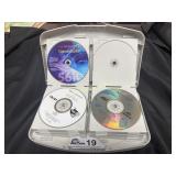 Laserline hard CD/DVD case with contents