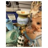 Vintage Avon lidded container, Bird on Nest ornamt