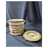 Vintage Japan Hand Painted Biscuit jar