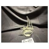 Clear glass Angle Fish Paper weight