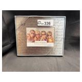 'Friends' silver tone picture frame holds 3X5 pic