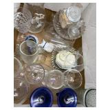 Box lot of Misc. glassware