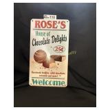 Vintage Aluminum Sign, See Photos for Details