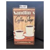 Vintage Aluminum Sign, See Photos for Details