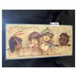 Vintage Aluminum Sign, See Photos for Details