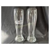 set of 2  11 inch pilsner glasses